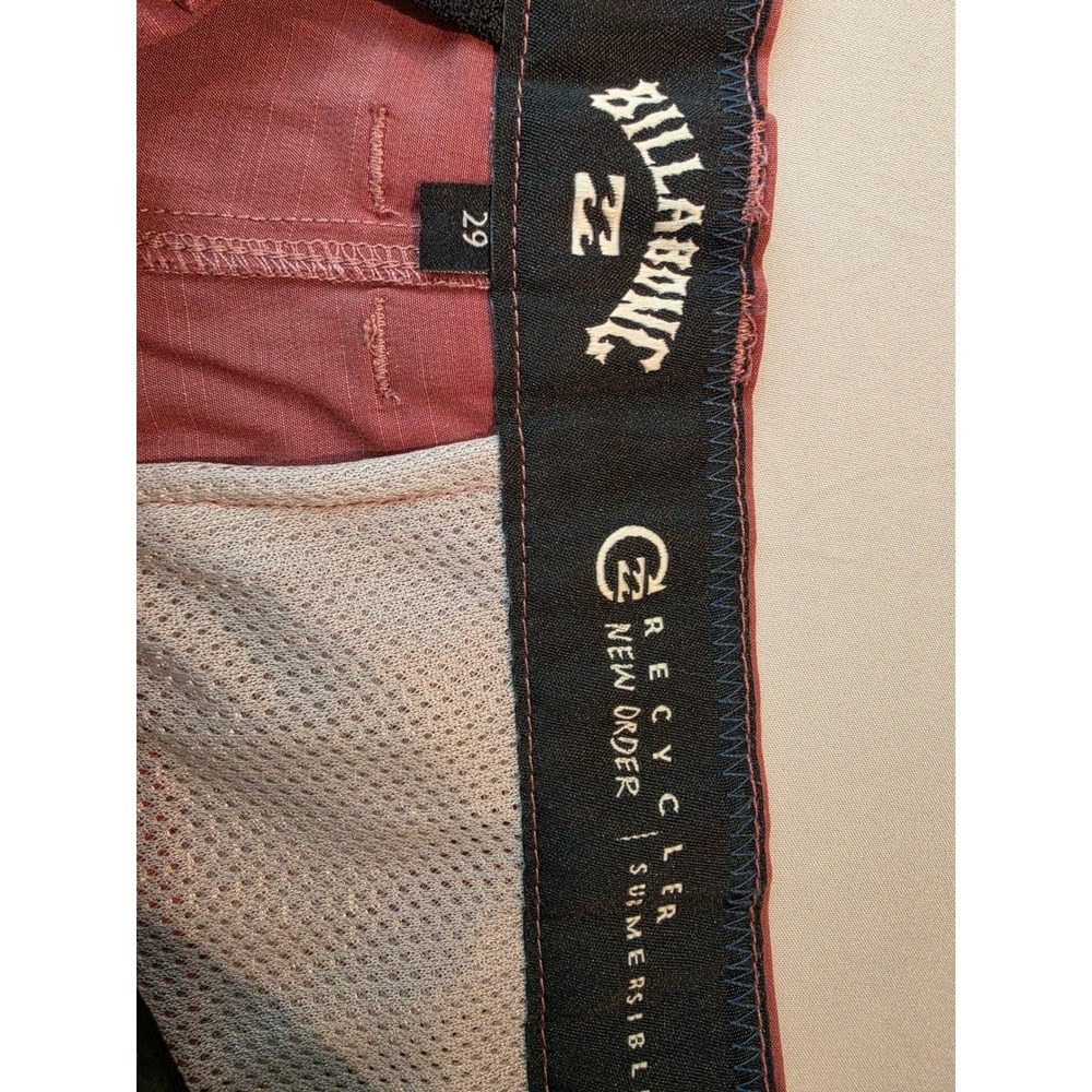 Billabong New Order Submersible Hybrid Shorts Mens 29 Red Recycler Stretch 9" - Picture 2 of 7